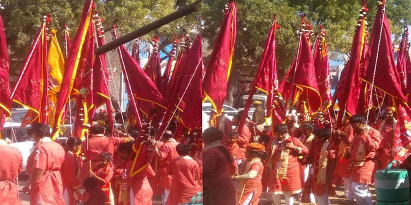 Devotees Joining in Padyatra